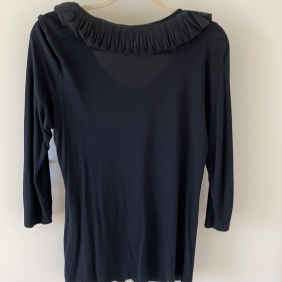 Black Ruffle Tee - Picture 4 of 4